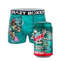 Crazy Boxers Mountain Dew Baja Blast Boxer Briefs in Soda Can Multi-Color - $19.98