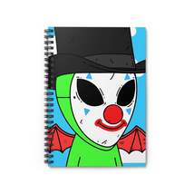 Alien Clown Flying Space Cartoon Spiral Notebook - Ruled Line - $14.53