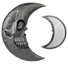Alchemy Gothic Man in Moon Black Hand Held Makeup Vanity Mirror Wicca V1... - $21.95