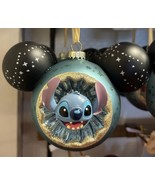 Disney Parks Stitch Mickey Mouse Icon Blown Glass Ornament NWT Lilo &amp; Ho... - £39.31 GBP