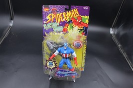 VINTAGE MARVEL SPIDER-MAN ELECTRO SPARK CAPTAIN AMERICA NEW  TOYBIZ 1997 - £19.47 GBP