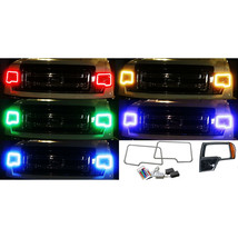 2009-2014 Ford F-150 Multi-Color Changing Shift LED RGB Headlight Halo Ring Set - £99.87 GBP