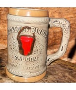 Vintage Stein BUCKET OF BLOOD Saloon Virginia City NV Mining Gold 5-1/2&quot;... - $353.75 MXN