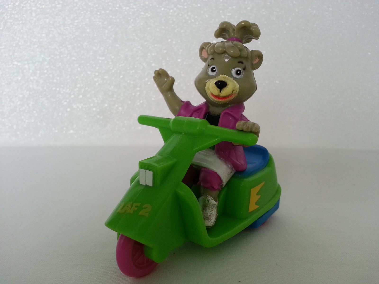 Hanna Barbera 1991 Cindy Bear in Scooter Friction Motor Childs Toy - $4.99