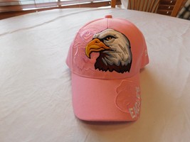 Big Eagles Pink Hat Ball Cap Embroidered Adjustable Fit 2736 Patriotic Jac - £23.73 GBP