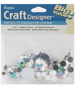Acrylic Rhinestones Crystal AB Round Assorted Sizes - $19.91