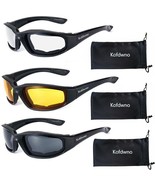 3 PCS Motorcycle Riding Glasses Foam Padded Eyewear Goggles UV Protectio... - $24.20