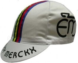 Zeitbike Outdoor Cycling Cap Eddy MERCKX Vintage Anti Sweat Team Jersey Cup - $297.46 MXN