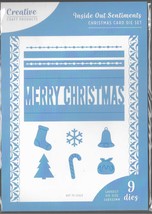 Creative Craft Products. Inside Out Sentiments Christmas Card Die Set. Ref:003 - £14.71 GBP