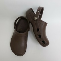 Crocs Unisex Shoes Flats Ankle Strap Croslite Brown Size Womens US 7 Men... - £31.03 GBP
