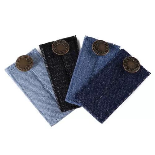 4pcs Jeans Button Waistband Belt Adjustable Waist Extender Maternity Was... - $290.07 MXN