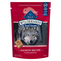 Wilderness Trail Treats Dog Biscuits Crunchy Dog Treats, Salmon, 10-oz Bag - $14.49