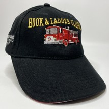 Fire Fighter Truck Flag Golf Hook Ladder Strapback Hat Cap Clay County N... - $19.55