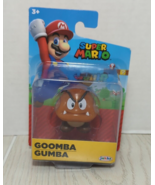 Super Mario Goomba mini collectible figure figurine new on card shelf wear - $9.89