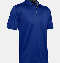 New Under Armour Tech Polo, Men&#39;s Blue, Extra Large (XL), Golf Wicking - £26.34 GBP