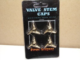New Gold Spinner Tire Valve Caps SET - $9.90