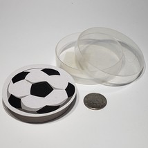 Round Soccerball Shaped Playing Cards in Hard Plastic Case - £7.00 GBP