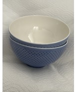 Villeroy &amp; Boch Tipo Blue TWO (2) Rice Bowl Switch Germany New Soup Exc - $112.50