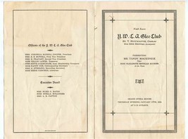 YWCA Glee Club Program Galveston Texas Grand Opera House 1924 - £17.03 GBP