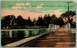 Shrewsbury River Bridge at Branchport Long Branch New Jersey NJ DB Postcard J6 - £3.82 GBP
