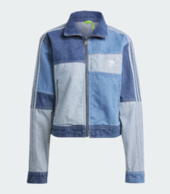 Adidas Kseniaschnaider Denim Patchwork Track Top Women&#39;s Jacket Asia-Fit IU2464 - £113.42 GBP