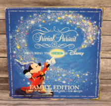 Trivial Pursuit Magic Of Disney Family Edition Kids &amp; Adults 1987 Original box - £14.75 GBP