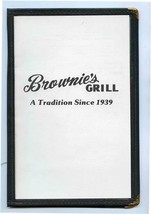Brownie&#39;s Grill Menu A Tradition Since 1939 Knoxville Tennessee  - £14.24 GBP