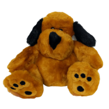 Vintage JCPenney Holiday Collection Brown Puppy Dog Plush Stuffed Animal 24&quot; - £40.98 GBP