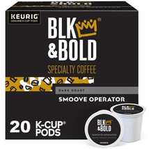 BLK &amp; BOLD COFFEE SMOOVE OPERATOR KCUPS 20CT - £19.37 GBP