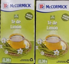 2X McCORMICK TE LIMON / LEMONGRASS TEA - 2 CAJAS 25 SOBRES c/u - FREE SH... - £10.92 GBP