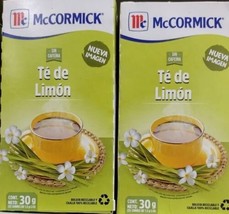 2X McCORMICK TE LIMON / LEMONGRASS TEA - 2 CAJAS 25 SOBRES c/u - FREE SH... - $13.78