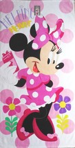 Minnie Mouse Happy Helpers Beach Towel measures 30 x 60 inches - $16.78
