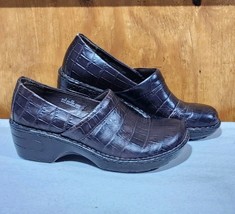 Born Clogs Hand Crafted Leather Comfort Slip On Brown SZ 8 W81754 CQG9 - $25.00