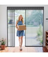 Retractable Magnetic Screen Door with Sliding Track for 72x80 Inch Doors... - $77.22