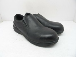 DAKOTA Men&#39;s Quad Lite Leather Slip-On 3201 Shoes Black Size 8.5M - £34.33 GBP