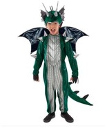 Teetot Boys Girls Green Dragon Costume Jumpsuit Spikes Tail Headpiece Ha... - $89.42 CAD