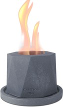 Kante Concrete Tabletop Fire Pit With 6&quot; Dark Gray Base, Ethanol Fire Pit, Rome - £32.76 GBP