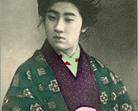 Vtg Postcard 1910s Japan Traditional Pre-War Geisha Woman Hoshinoya 4Chr... - £22.18 GBP