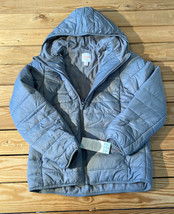 cat &amp; jack NWT $25 kid’s full zip hooded coat size L grey RTR - $16.63