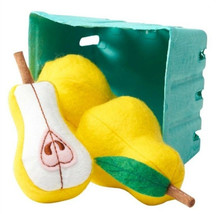 Antsy Pants Play Toy Food Felt Pears 2 Whole 1 Half Pieces Pretend Play Lot of 2 - £3.41 GBP