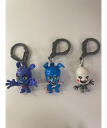 Funko Five Nights At Freddy&#39;s Backpack Clip On 3 pc Lot | Bonnie x2, Mar... - £12.10 GBP