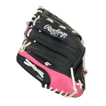 Rawlings PL85PB Baseball Glove Players Series Youth Kids Girls Pink/Black 8.5” - £10.08 GBP