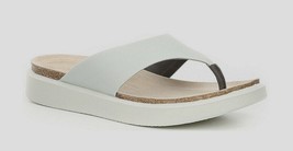 New ECCO Women&#39;s Corksphere Leather Thong Sandals Variety Sizes - $82.49