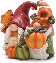 Fall Thanksgiving Pumpkin Gnomes Decorations Handmade Swedish Tomte Gnomes Elf f - £37.92 GBP