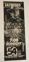 Outlaw Josey Wales Vintage Tv Guide Print Ad Clint Eastwood TPA15 - £4.69 GBP