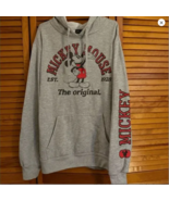 Disney&#39;s Mickey Mouse Pullover Hoodie Gray Men&#39;s XL New with Tags - $38.75