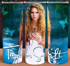 Taylor Blue Butterflies Swifty Coffee Cup Tumbler - $19.95