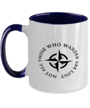 Inspirational Mugs Not All Those That Wander Are Lost Navy-2T-Mug  - £15.67 GBP