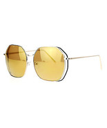 Damen Chic Designer Sonnenbrille Quadratisch Achteck Metallrahmen UV400 - $17.39 CAD