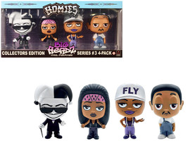 Homies Big Headz Series 3 Collector&#39;s Edition 4-Pack of Figures by Homies - £53.87 GBP
